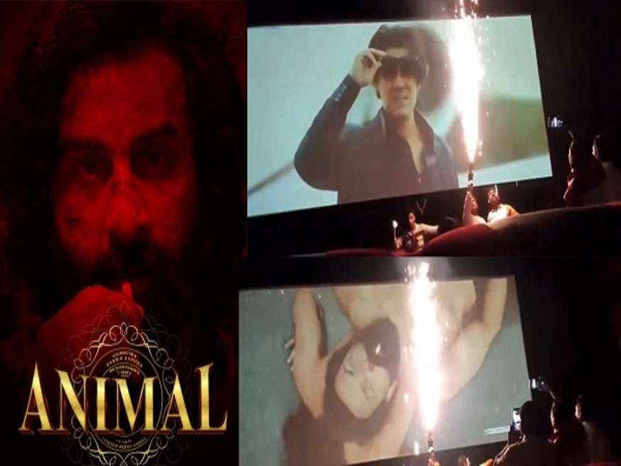 सिनेमाघर में आतिशबाजी कर Ranbir Kapoor के फैन्स ने मनाया Animal का जश्न, सोशल मीडिया पर वायरल हो रहा VIDEO 