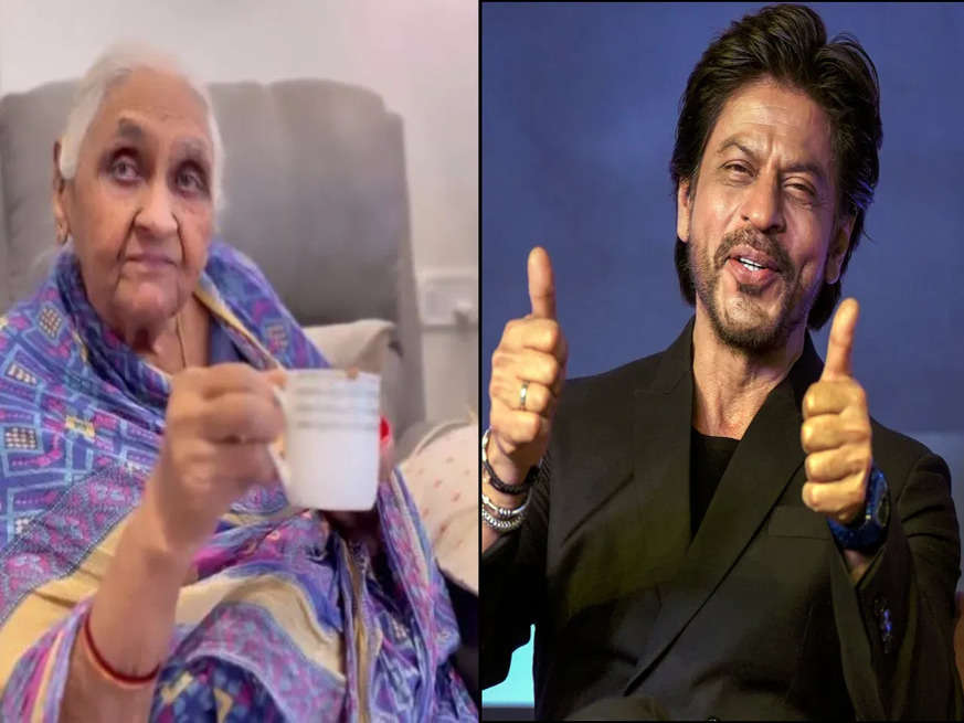 Shah Rukh khan को एक बुज़ुर्ग फीमेल फैन ने कह दिया पाना पहला प्यार,SRK ने कहा कहा आई लव यू बा